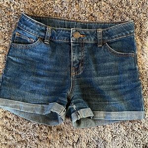 Size 10/12 jean shorts. No fading.